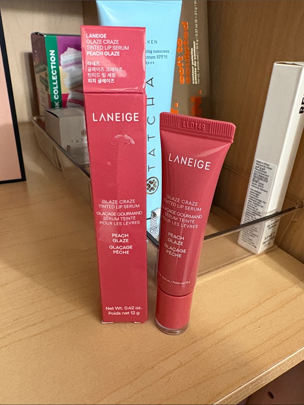 LANEIGE Glaze Craze Tinted Lip Serum - Peach Glaze (Pink)